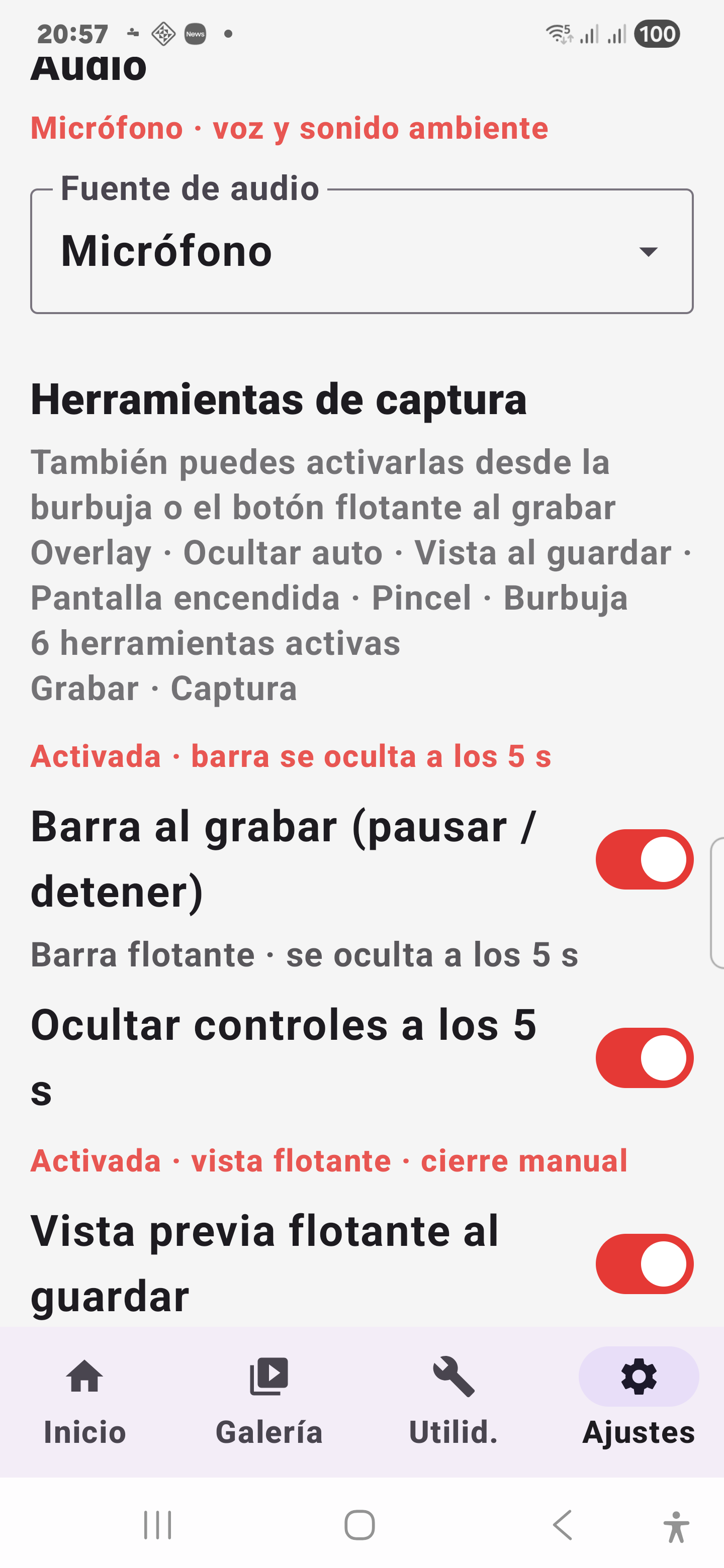 Herramientas de captura