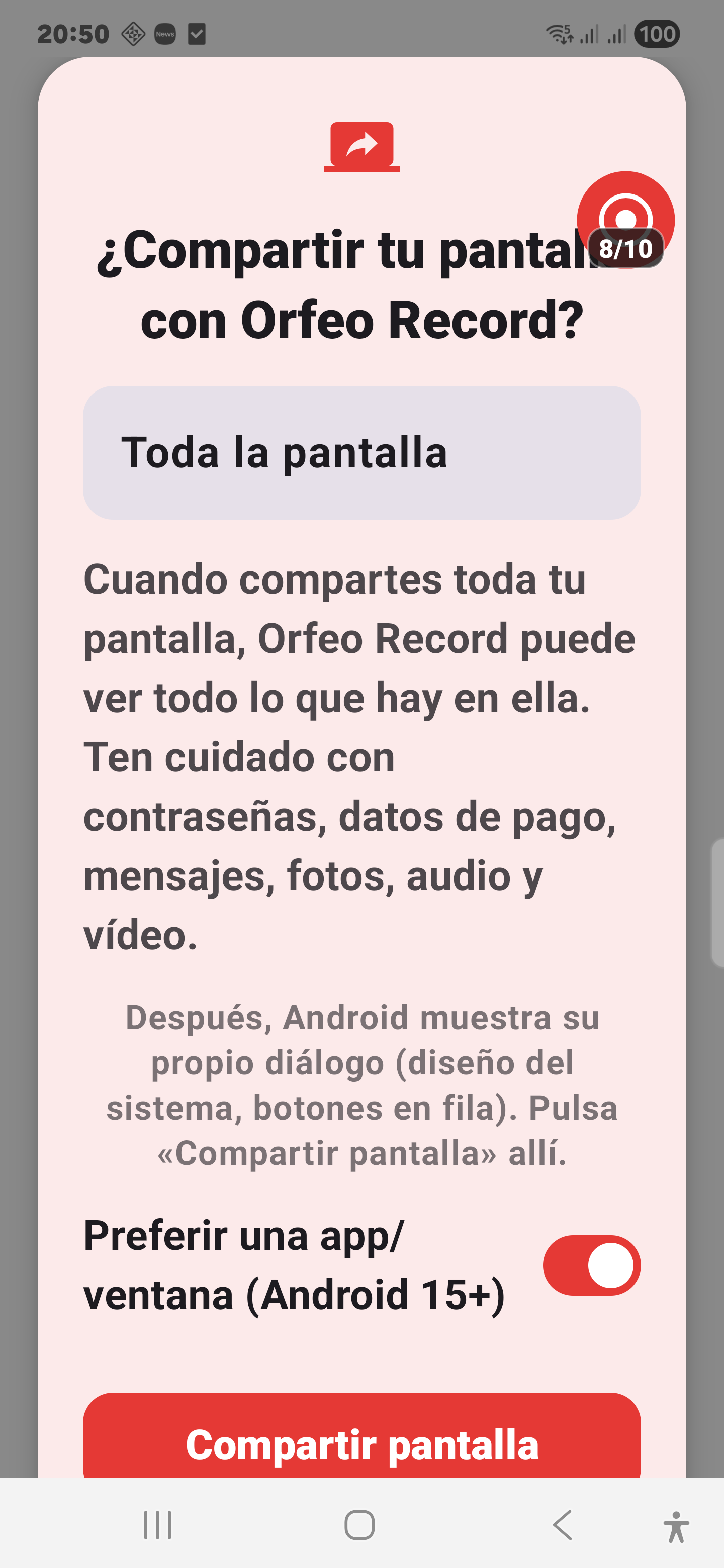 Consentimiento Orfeo Record