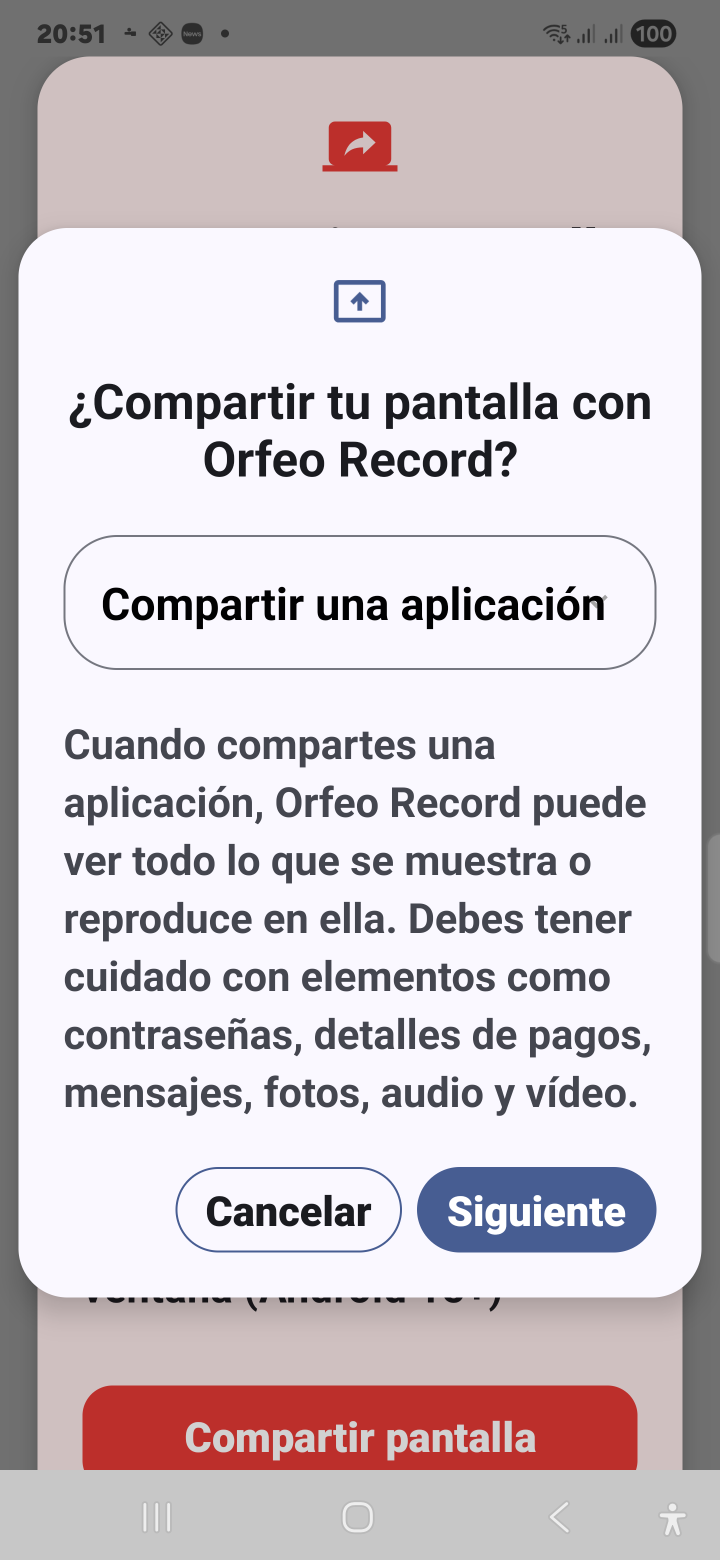 Confirmación Android