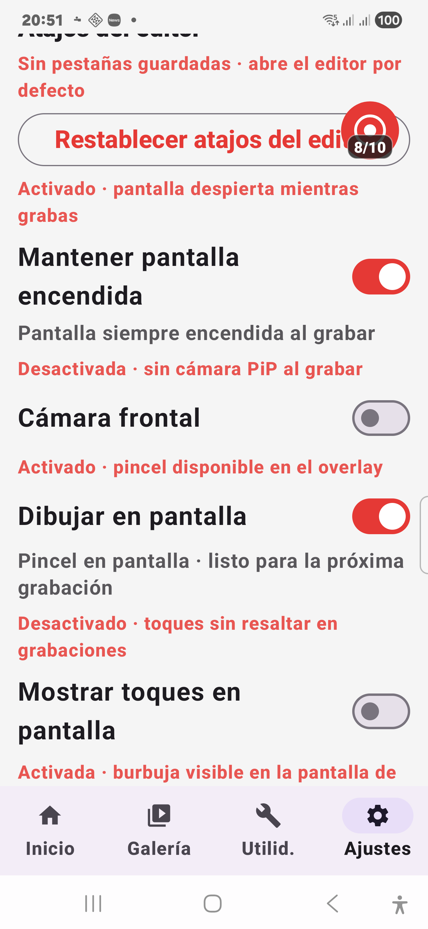 Cuenta atrás y parada rápida